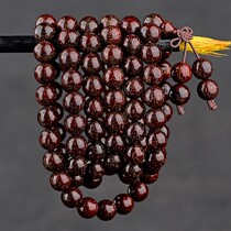 Old Root Material Small Leaf Purple Sandalwood 8mm Hands Strings to Play Foal Pearl 108 Candidals Men and Men High Oil and Dense Sandalwood Bracelet