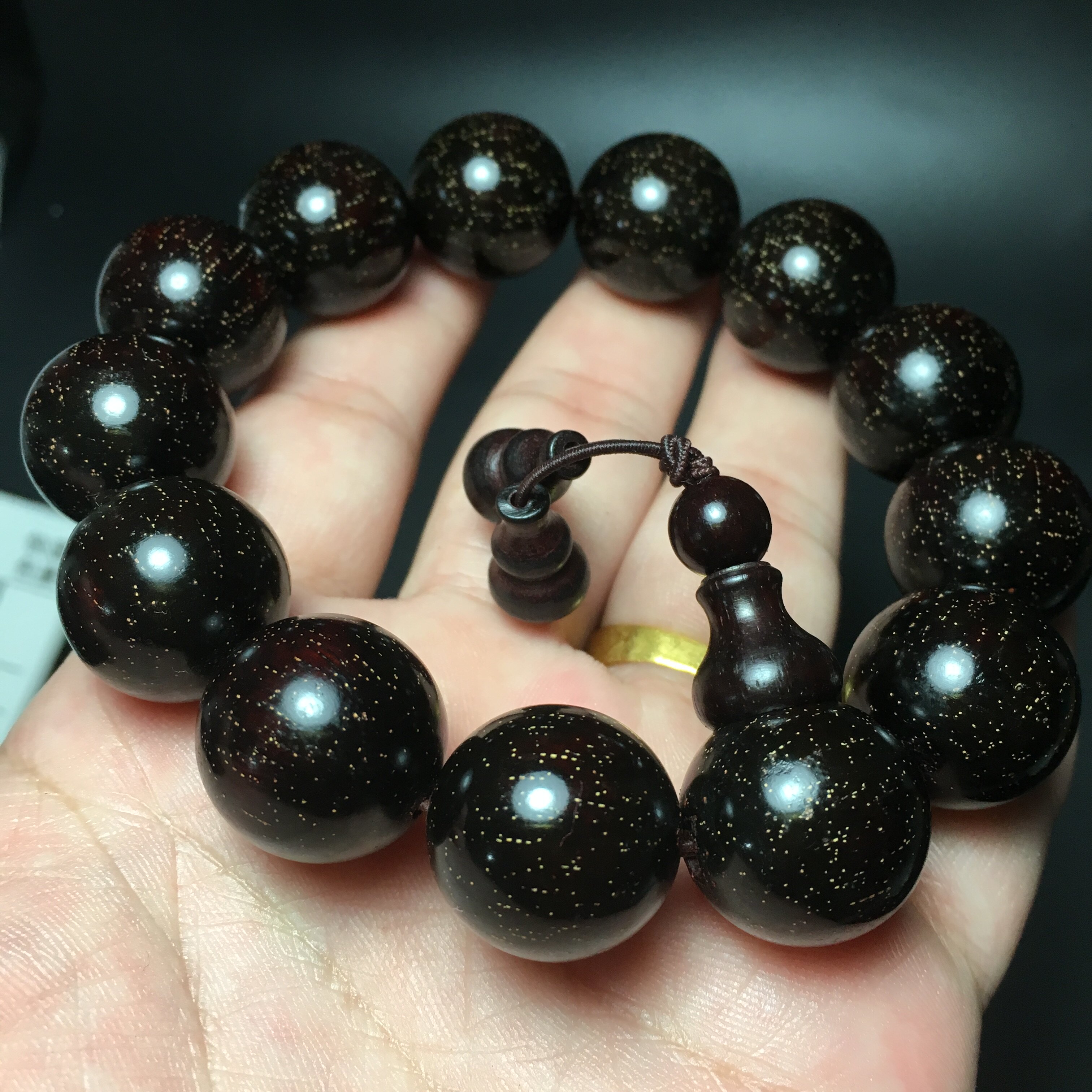 India exploits Venus Little Leaf Purple Sandalwood Bracelet 10mm108 The men's Buddha beads hand over 18mm13 old stock