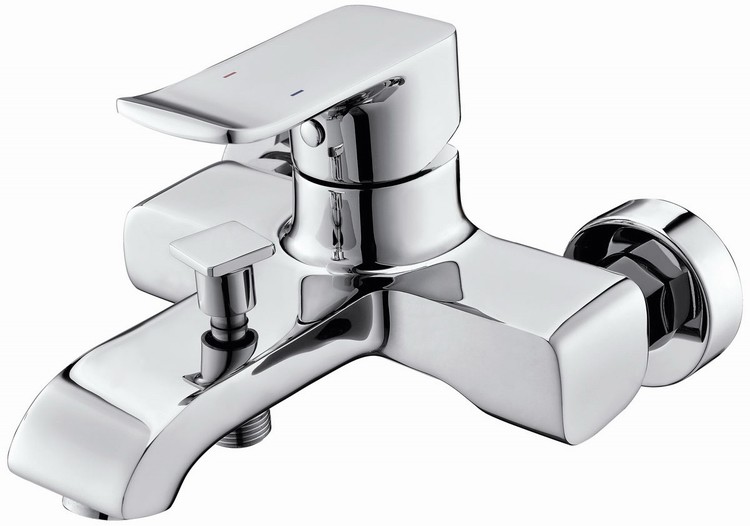 DERUI Shower Tap Bathroom Switch Cold and hot bath Tap Three Towers Bath Bath Shower Mixed Valve Y15