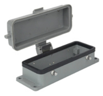 JMS connector base H24B-AD-BO open pore four-ear with cover base 09300240302 aluminum alloy