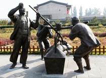 Customized Museum doctor pulse glass fiber reinforced plastic sculpture ancient city sculpture ornaments