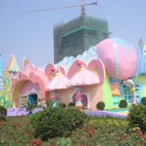 Undertake large-scale scenic playground overall packaging theme park color House simulation animal rockery fake stone