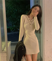 In the fall of 2022 the new Korean version of the long-sleeved knitted dress nuns wear thin short skirts