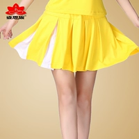 Желтая оранжевая мини-юбка