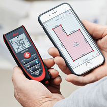 Leica D2 handheld laser rangefinder 100 meters infrared electronic ruler measuring room instrument Leica measuring instrument high precision