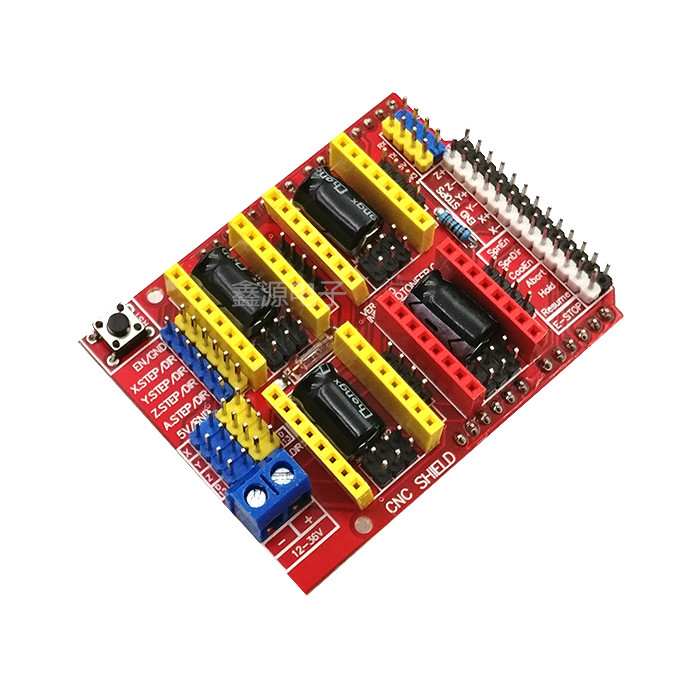 新品 cnc shield v3 雕刻机扩展板 3D打印机 A4988驱动板