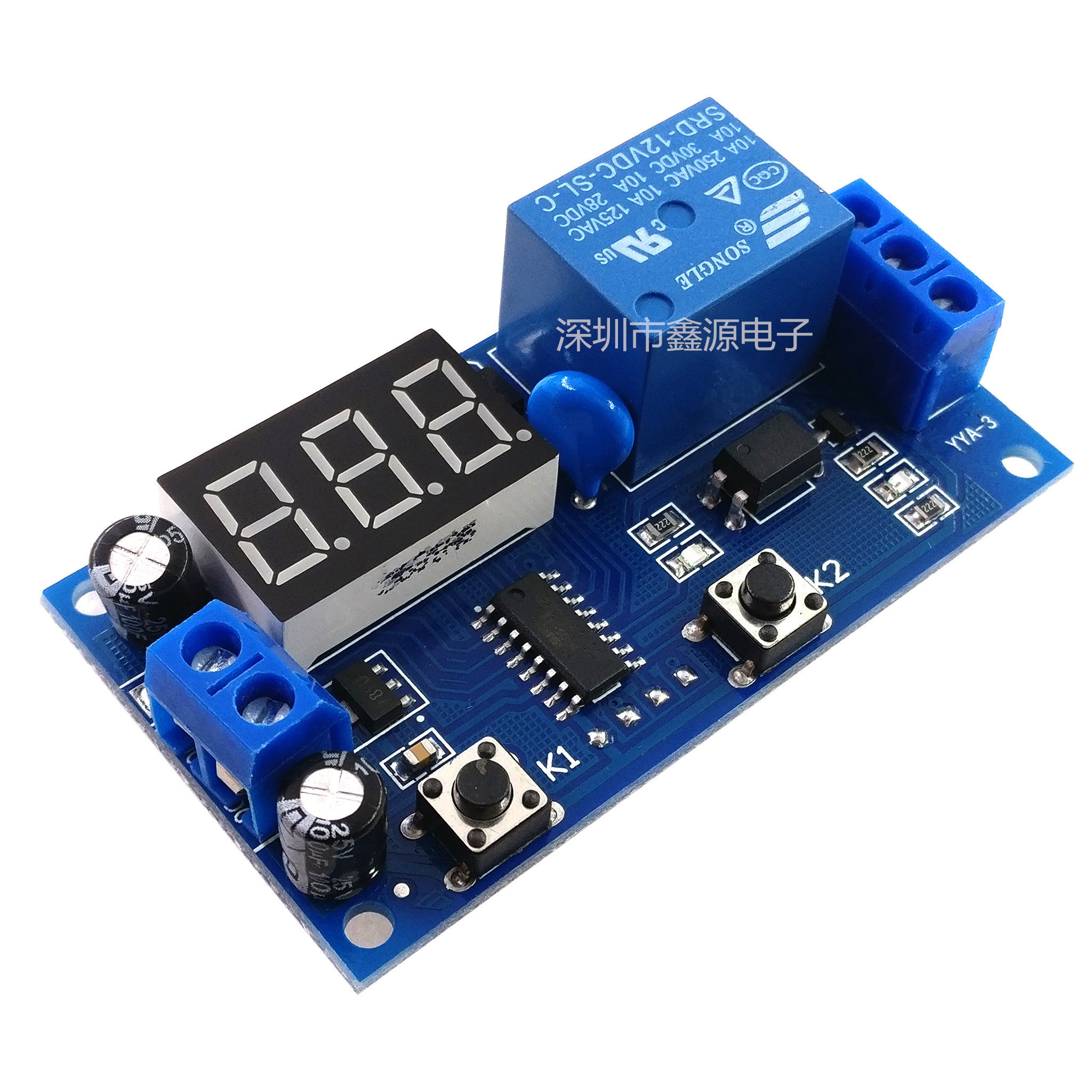 时控开关间歇性无限循环倒计时开关控制定时继电器模块12V