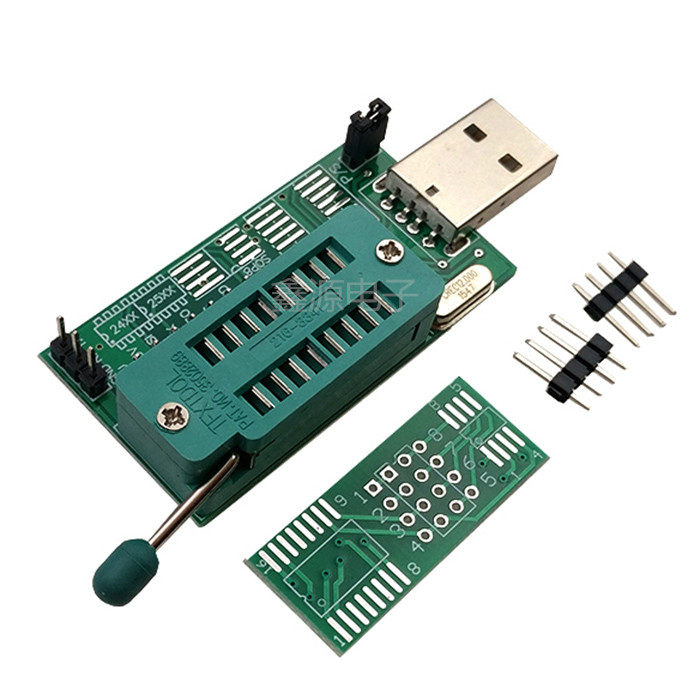 CH341A 24 25 USB编程器 路由器DVD主板显卡 刷BIOS 烧写器(C5B3)