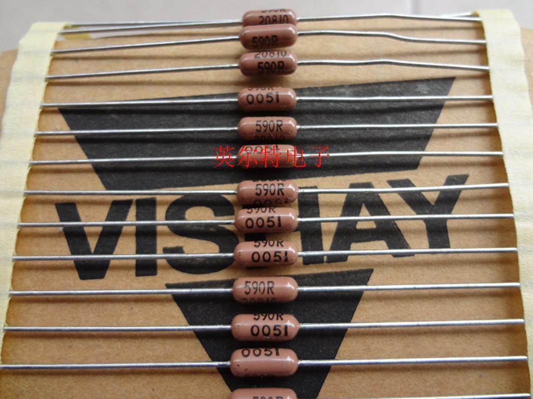 Импортированный из США резистор DALE-VISHAY fever 1/2 W590R 0,5W590R CMF-60 590R 1%