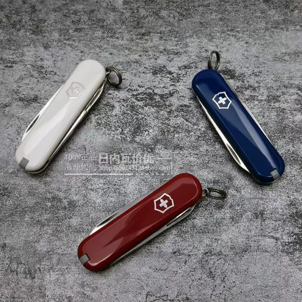 Được cấp phép chính hãng Victorinox Swiss Army Knife Model Red White Blue Black Nhiều màu 0.6223 Mini Pocket Knife dao xếp đa năng