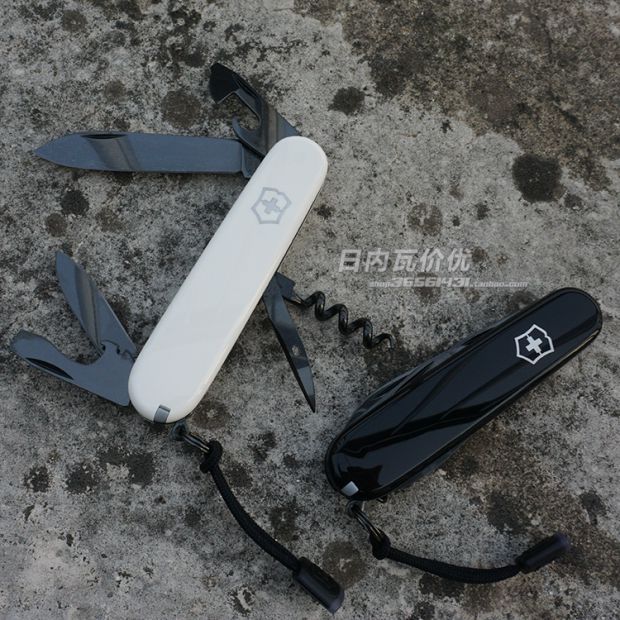 Swiss Army Knife Standard Authentic 1.3603.7P 3P Blackblade Standard Pure White White dao xếp mini