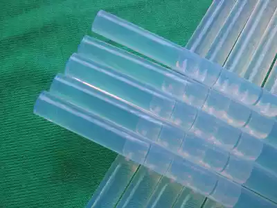 Supply hot melt adhesive rod 7mm11mm environmentally friendly transparent odorless hot melt adhesive strip high viscosity hot sol