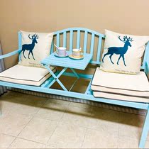 Balcony Small Table And Chairs Three Sets Outdoor Patio Outdoor Leisure Minimalist Composition Tea Table Modern Open-air Nordic Iron Art