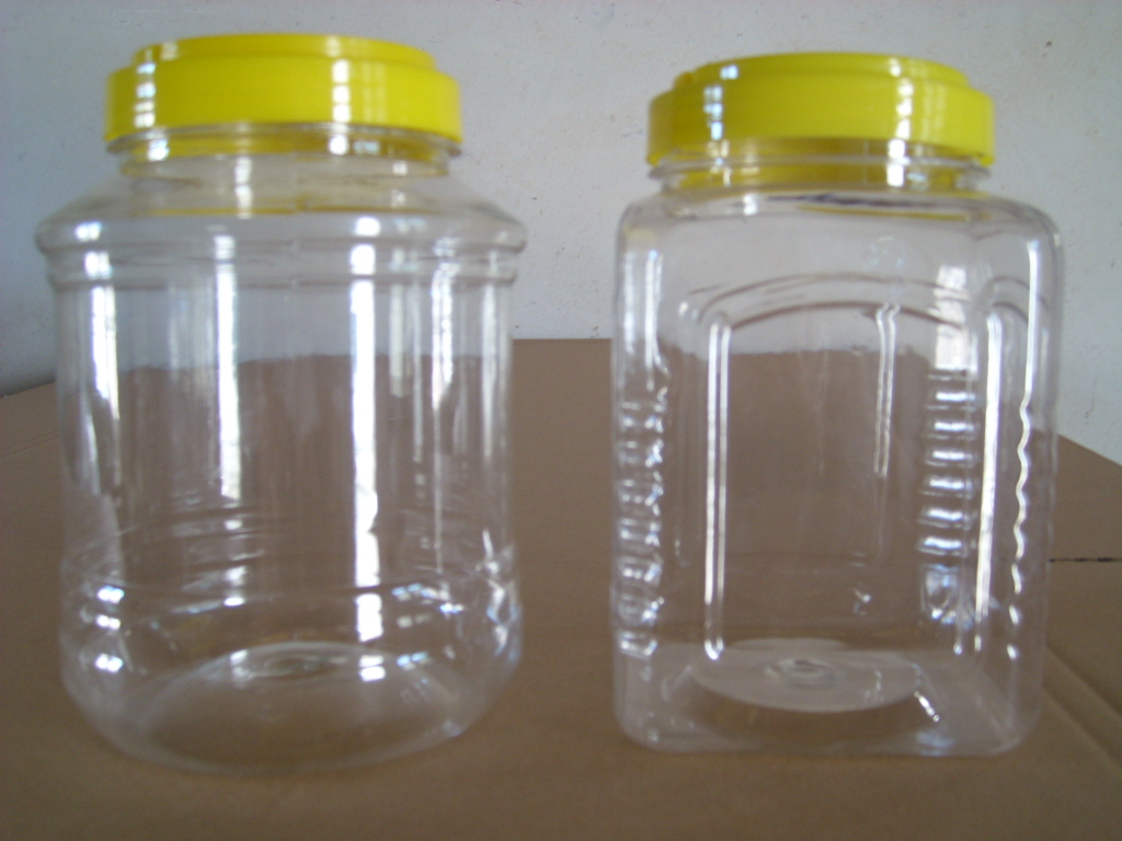 Cartons 60 2500g round hand cover 2500 grams PET plastic bottle honey bottle pressed vegetable bottle salted vegetable bottle