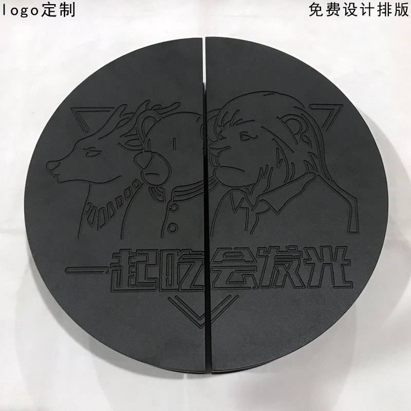 Glass door handle double door Red Bronze luxury hole distance custom lettering villa door black simple handle