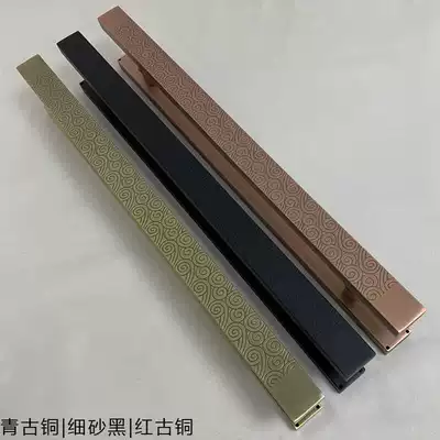 Glass door handle door double door Xiangyun black red bronze simple custom with frameless door handle spot