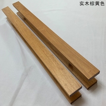 Light luxury handle square solid wood glass door hole distance luxury hotel face door handle Wooden door custom log spot