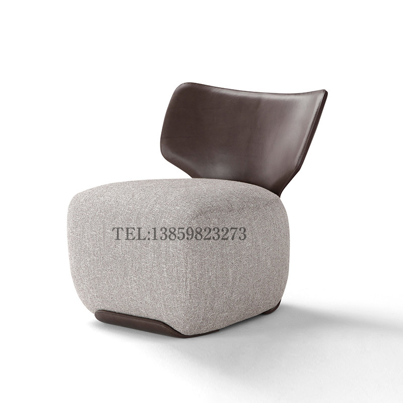 Postmodern fabric sofa chair creative designer leisure chair living room balcony model house sales department single chair