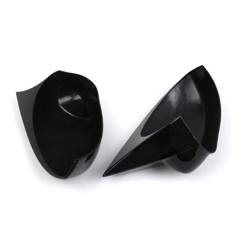 Подходит для Fiat PUNTO 2005-18 гг. Зеркало заднего вида с роговым корпусом, модифицированный глянцевый черный корпус зеркала заднего вида, клейкая версия