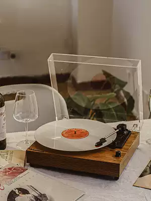 Didatime Flowing time Simple phonograph Retro vintage LP record player Vinyl machine turntable mechanical and electrical record player