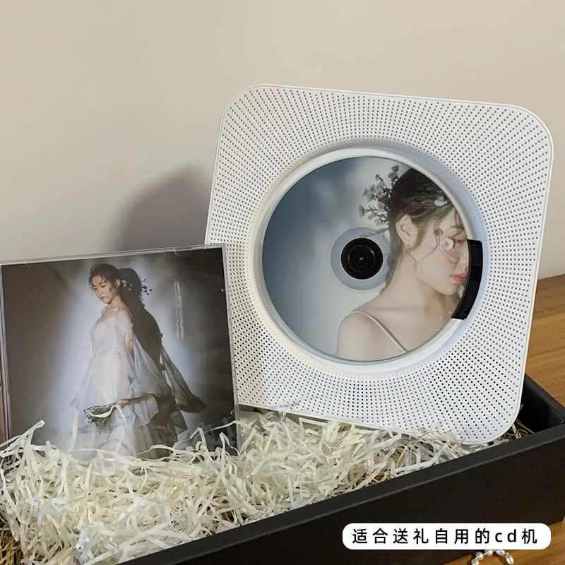New products in wind wall mounted CD player Bluetooth speaker radio retro portable mini-creative gifts