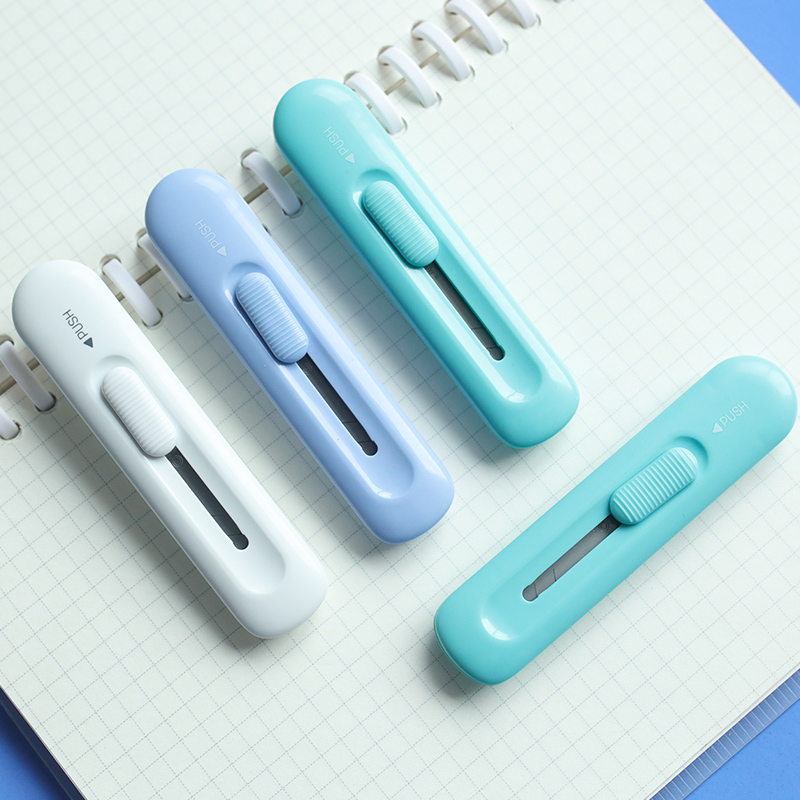 Derri handmade mini portable knife automatic bounce back alloy steel blade cutter unsealing knife open knife