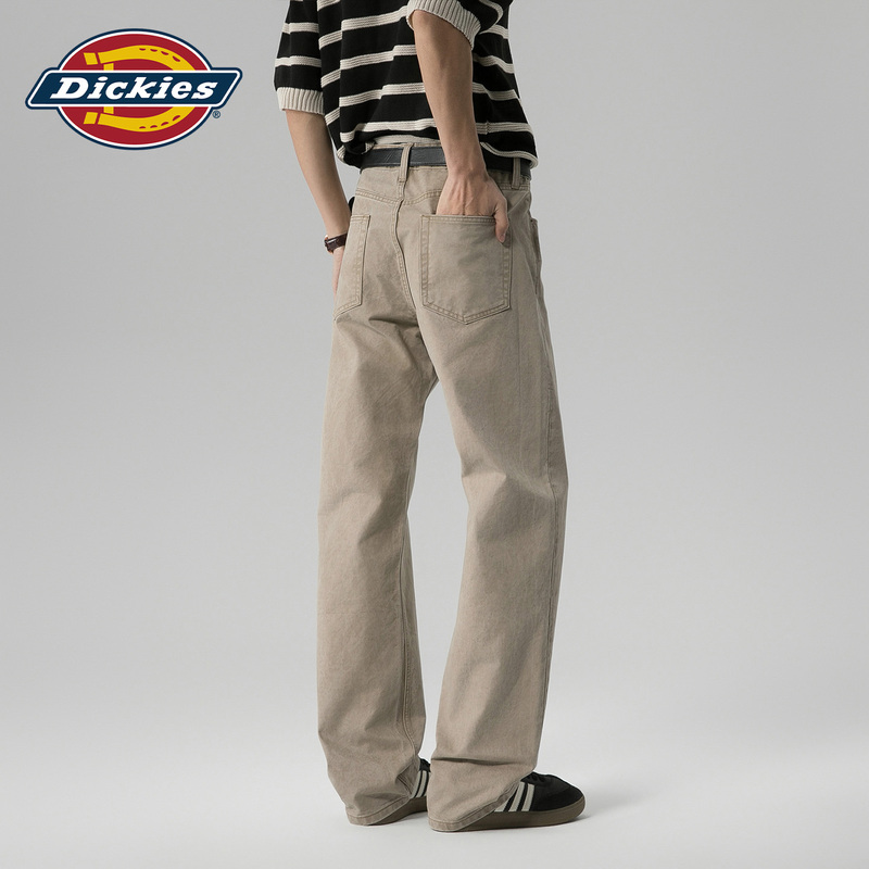 Dickies Men's Casual Jeans 2026 Spring/Summer New Vintage Commuter Loose Straight Long Pants