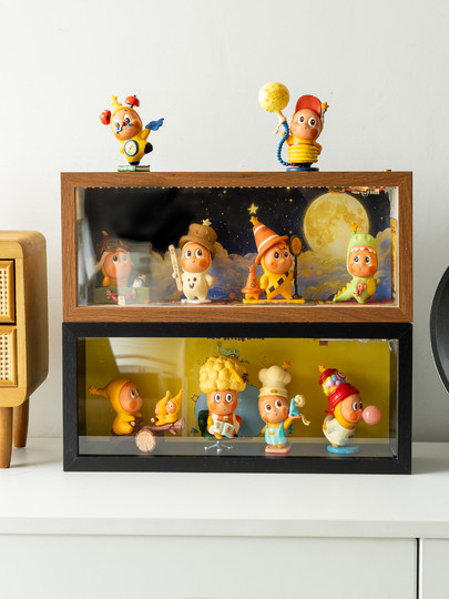 Suitable for Bubble Mart 123 Star Man Gift from Outer Space Blind Box Storage Box Display Case Dustproof Photo Frame