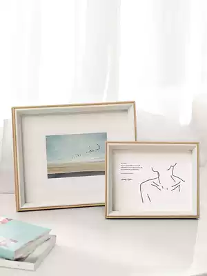 Simple photo frame setting 6 inch 8 inch 7 inch photo album frame A4 children photo frame photo frame creative frame 16K10