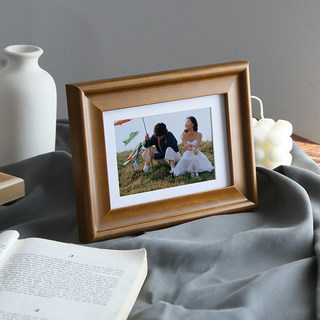 European-Style Solid Wood Display Frame 10-Inch 6 8 7inch A4 Wall-Mounted Children's Frame Photo Printing Natural Wood Picture Frame