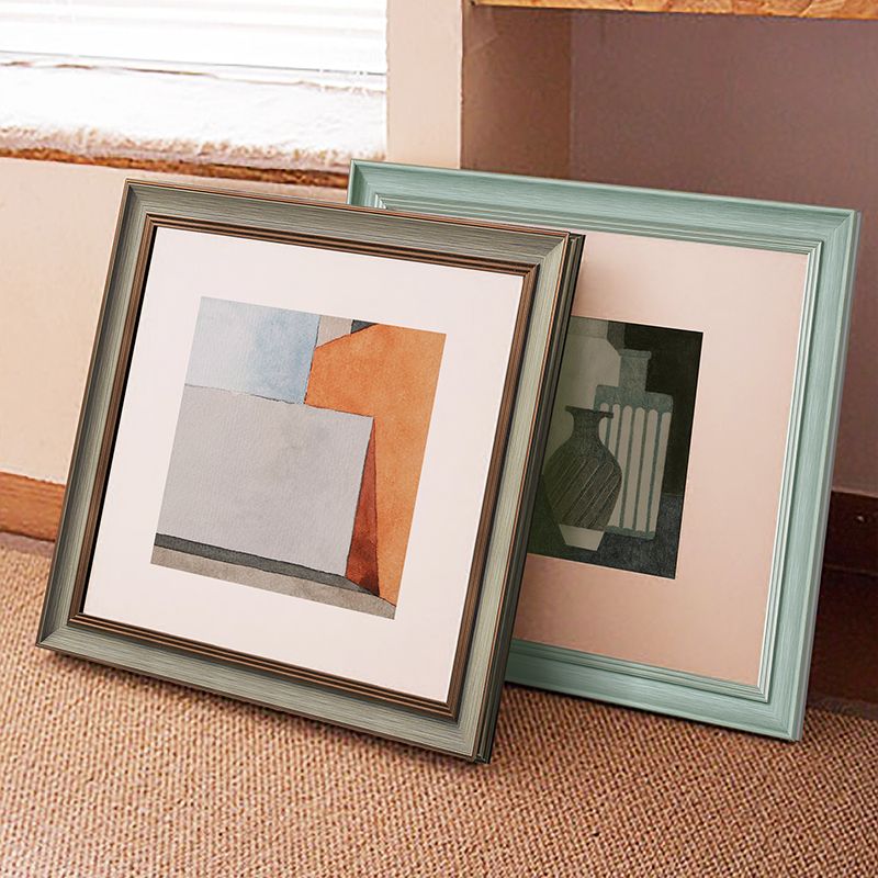 Hanging wall mounted square frame European style retro photo frame 33 38 50 cm 50 cm cross embroidered poster frame large