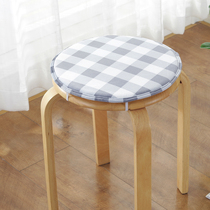 Winter round sponge plush chair cushion Office chair cushion Dining chair cushion thickened cushion Non-slip round stool cushion