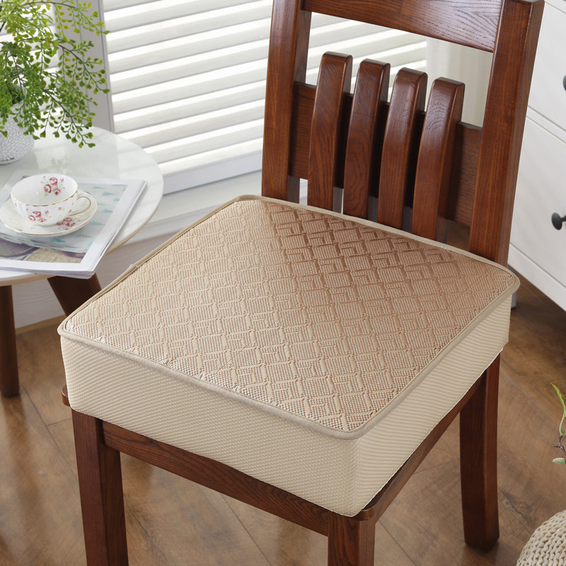 Set For Summer Thickening Sponge Non-slip Heightening Chair Mat Student Mahjong Chair Cushion Dining Chair Cushion Ice Silk Rattan Mat