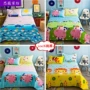 Bông tấm đơn mảnh bông twill phim hoạt hình trẻ em 1,2m ký túc xá sinh viên 1,5 / 1,8m đơn đôi drap giuong
