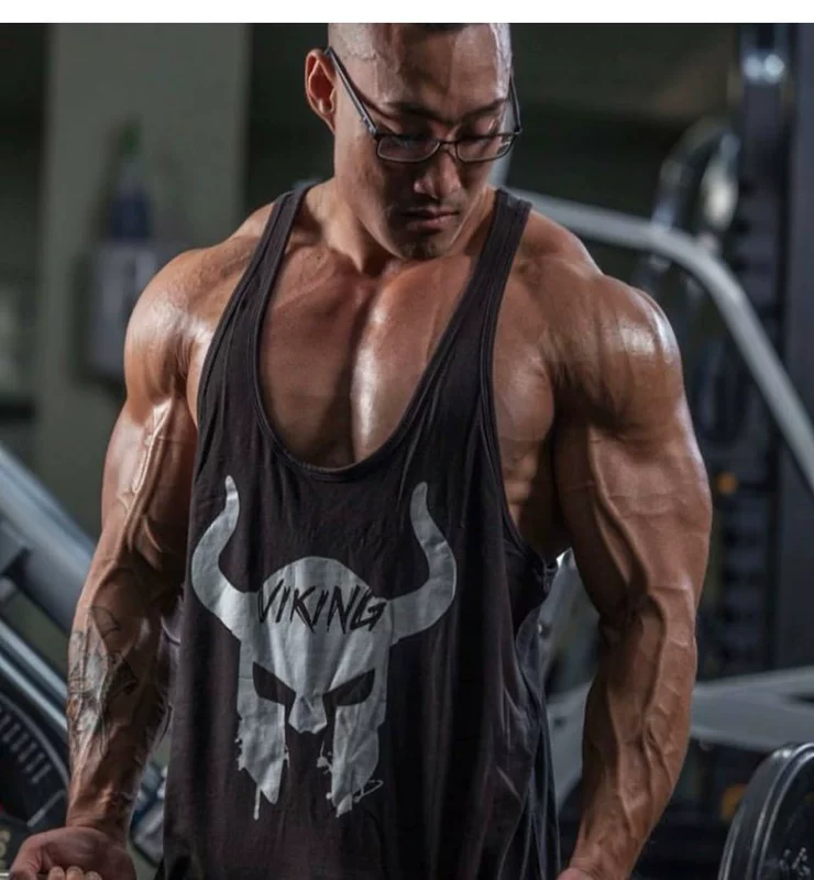 Huấn luyện viên thể hình nam giới Vest bông cơ bắp Anh em chạy không tay Nam mồ hôi Vest mùa hè mỏng