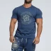 Mùa hè mỏng nam thể thao giản dị áo thun nam tay ngắn cotton cơ bắp anh em đào tạo áo sơ mi Slim T - Áo phông thể thao Áo phông thể thao