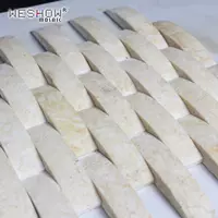 Натуральная бежевая мраморная арка