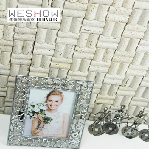 Мраморная мозаичная телевизионная фоновая настенная плитка дыра Камень арочная трехмерная трехмерная культурный камень натуральный каменный плитка стена