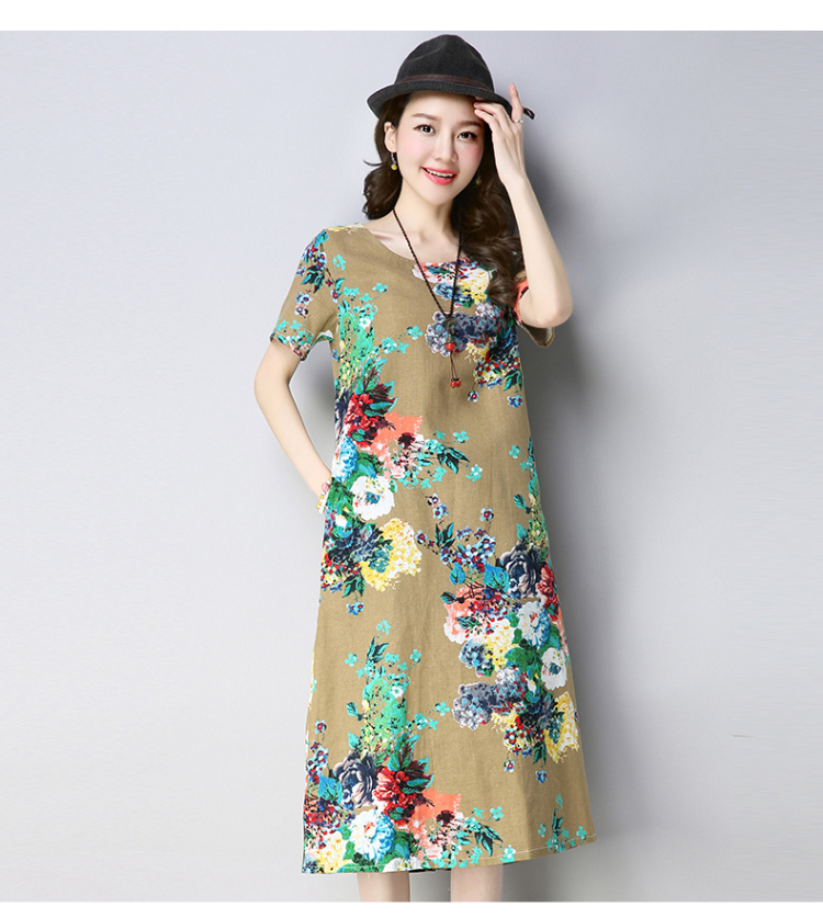 Robe femme en Coton et lin - Ref 3327112 Image 13