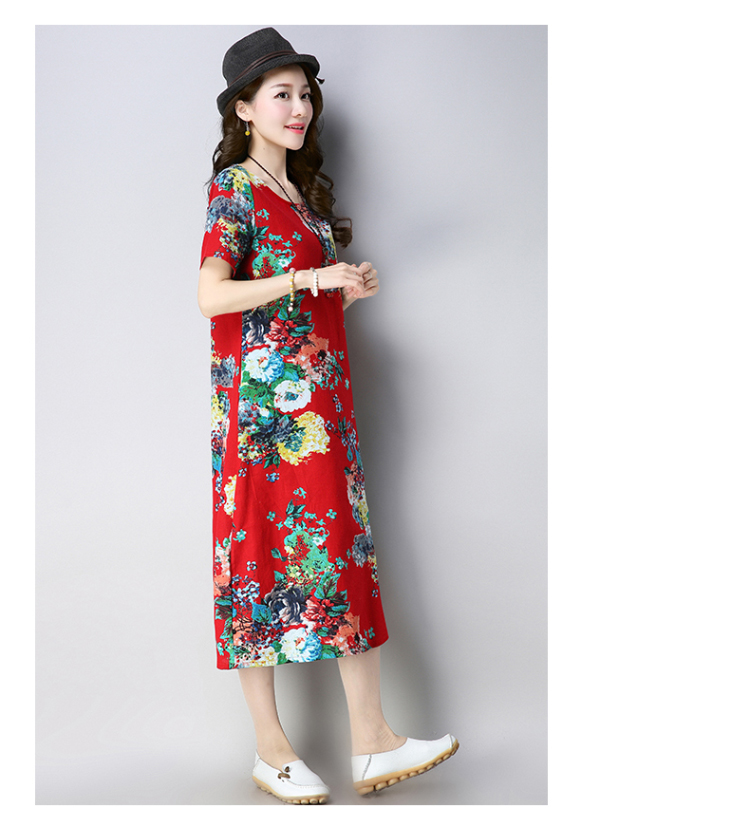 Robe femme en Coton et lin - Ref 3327112 Image 30