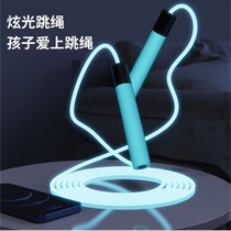 Light transparent PVC high school entrance examination Primary School students physical training exercise fat reduction can light jump rope