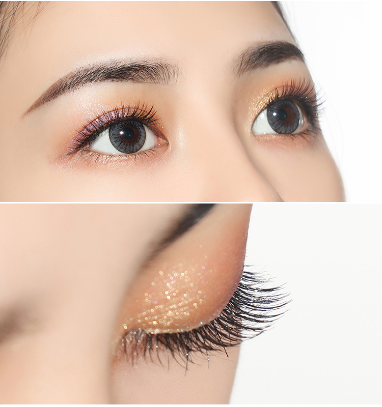 Lông mi giả tự nhiên chéo thực tế dài hình chữ V chéo Kéo dài mắt Trang điểm cô dâu uốn xoăn M11 mi giả katun
