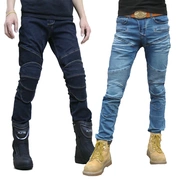 Mùa thu 2019 Nhật Bản K thương hiệu đua xe máy cưỡi quần jeans chống ngã Mobang bảo vệ đầu máy quần off-road - Xe máy Rider thiết bị