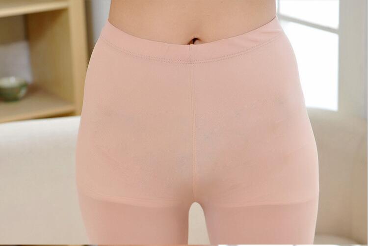 Mùa hè quần mỏng phần an toàn lưới lưới xà cạp mặc kích thước lớn chống móc lụa bước chân chín điểm romper vớ - Vớ tất nữ cổ cao