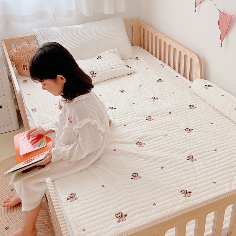 Crescent cotton pure cotton a class of newborn baby bed custom child splicing bed beds and quilting pads