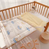 Детский хлопковый матрас для новорожденных для приставной кровати для детского сада, можно стирать, постельные принадлежности