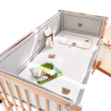 Кроватка, бортики, хлопковая детская лента, детское ограждение для приставной кровати, защита от столкновений