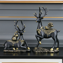 Foe Deer Light Extravaganza with Xuanguan Living room Wine Cabinet Decorations New Chinese Creative Furnishing home Soft Furniture Residence Ornaments