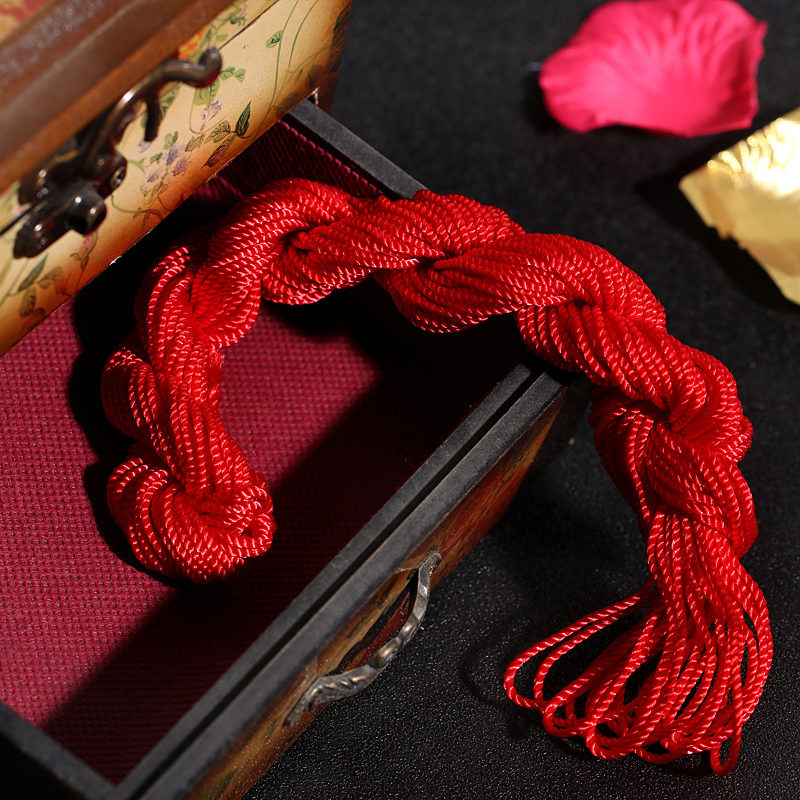 Festive Wedding items Wedding Red Hair Ring Red Cord Red Cord Haired Red Zrope Tying a Bowl Moon Old Rope Wedding