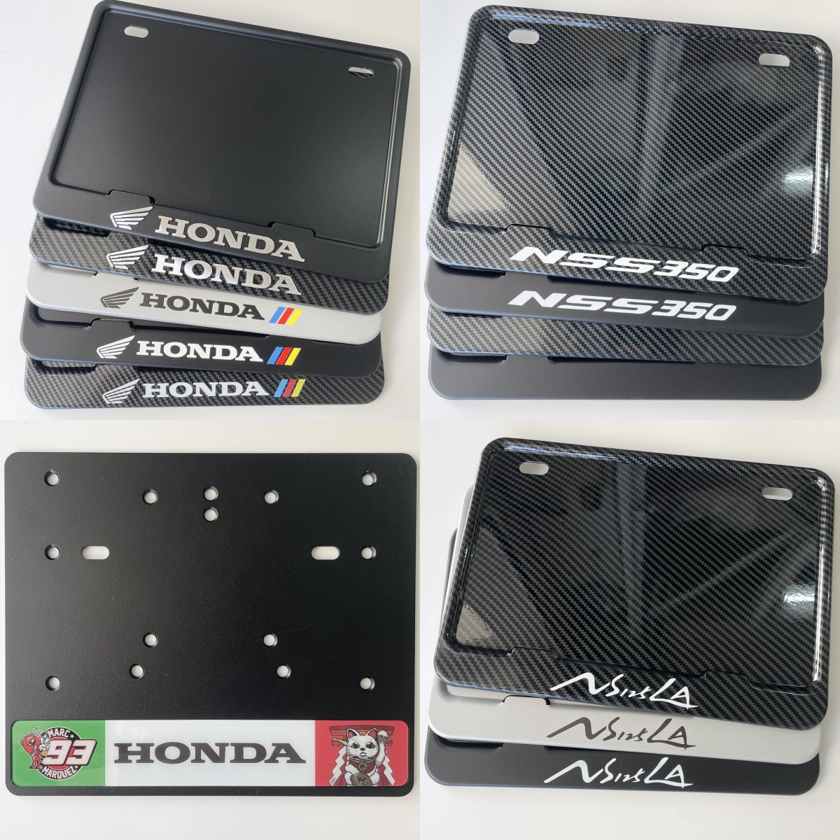 Rear license plate rack Honda NS125LA Fosha 350 NSS350 modified accessories rear car license plate frame-Taobao